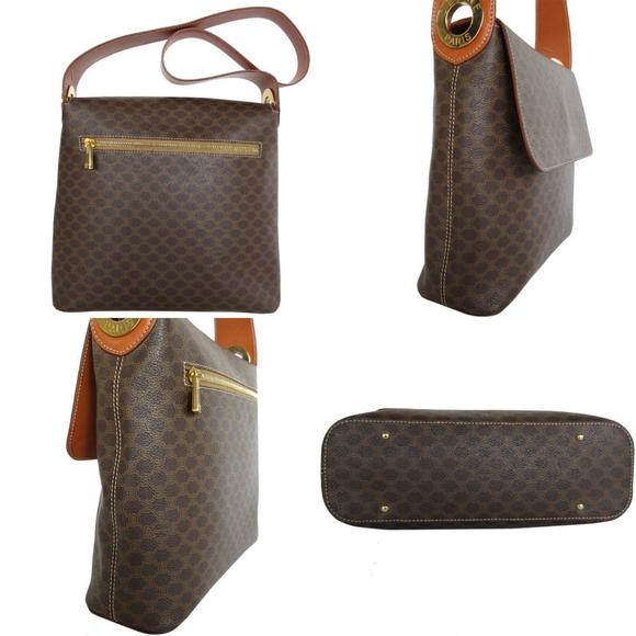 CELINE Brown Leather Shoulder Bag - Picture 3 of 5